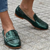MOCASSINO MIT KROKODILEFFEKT