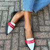 ZWEIFARBIGE SPITZEN-SLIPPERS