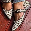 BALLERINA MIT ANIMALPRINT UND RIEGELN