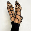 TIERMUSTER BALLERINAS MIT RIEGELN