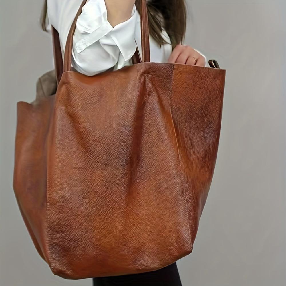 Renee | Große Kapazitäts-Tote-Tasche Retro-Softness