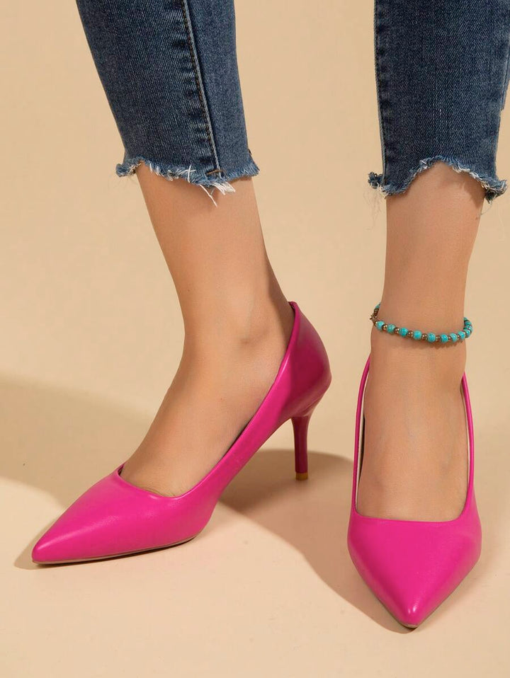 Camila – Zweifarbige Schnalle Slingbacks