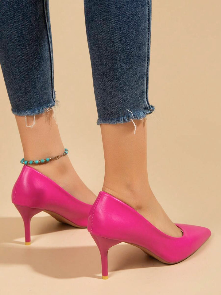 Camila – Zweifarbige Schnalle Slingbacks