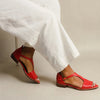 OFFENE FLACHE SANDALEN MIT RIEGEL