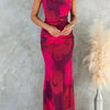 Marianne - Maxikleid mit einseitigem Schulterdesign und floralem Druck