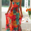 Julian - Sexy Träger Kleid mit Blumenmuster