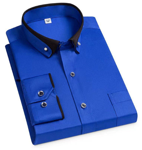 Adalbert | Klassische Baumwollhemd mit langen Ärmeln