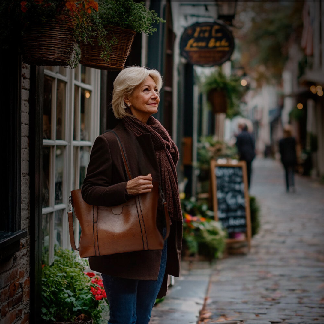 Nicole | Zeitloser Vintage-Umhängetasche