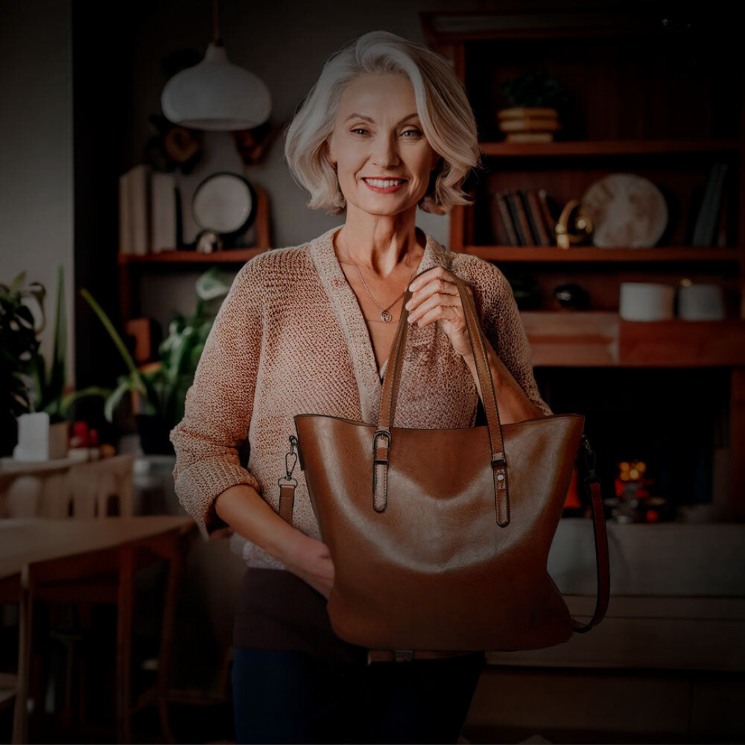 Nicole | Zeitloser Vintage-Umhängetasche