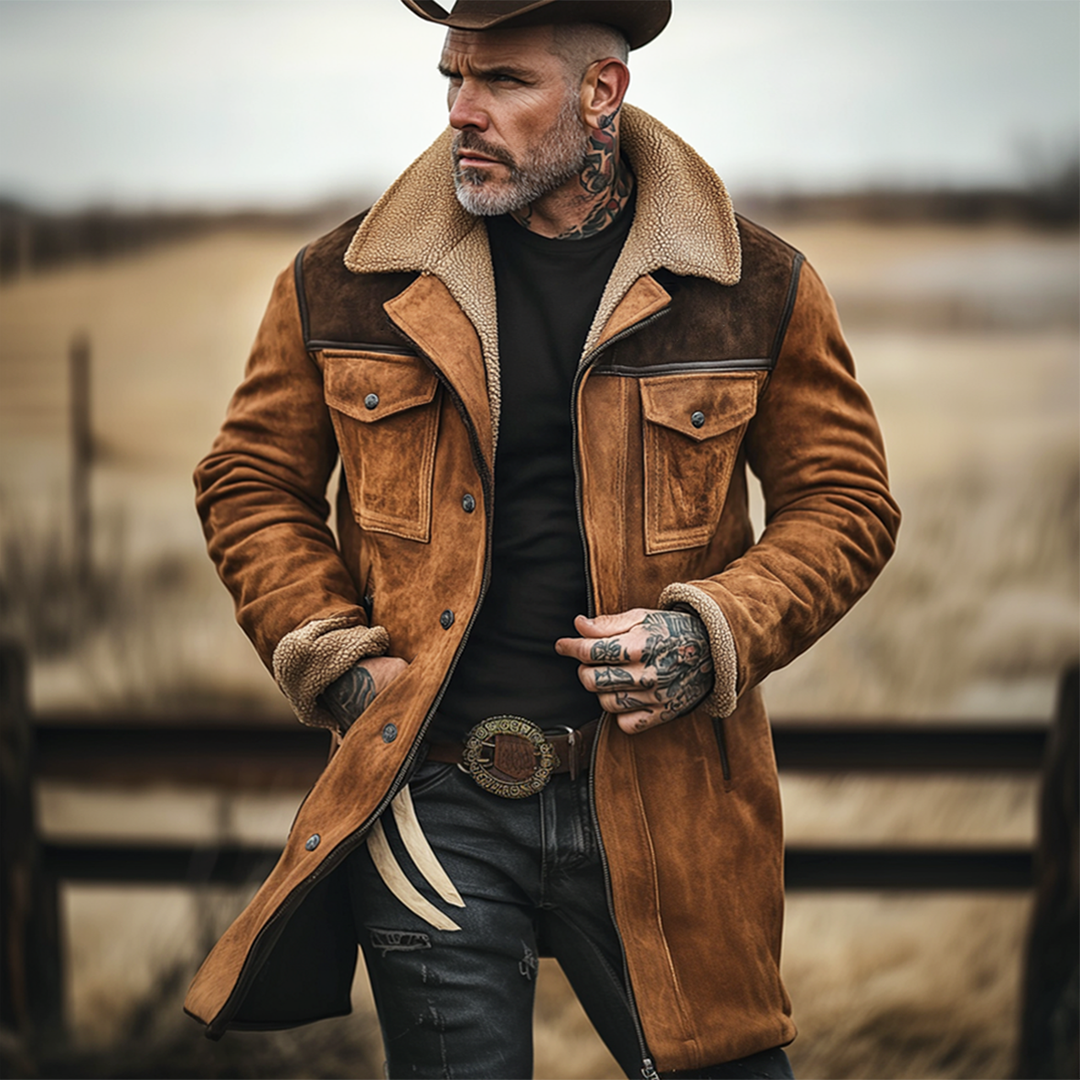 Kraveno | Vintage Outdoor-Mantel mit vielen Taschen