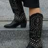 WESTERN-STIEFEL MIT Nieten IN SCHWARZ