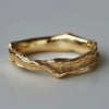 Vintage-Ring aus geschmiedetem Gold