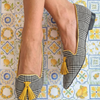 MOCASSINO FANTASIE CHECK MIT QUASTEN