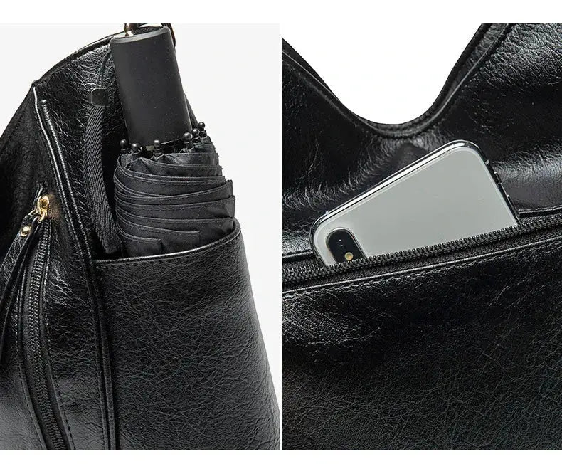 Blanches Eleganz | Luxuriöse Lederhandtasche