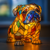 Noiraud – Magische Hundelampe aus farbigem Glas