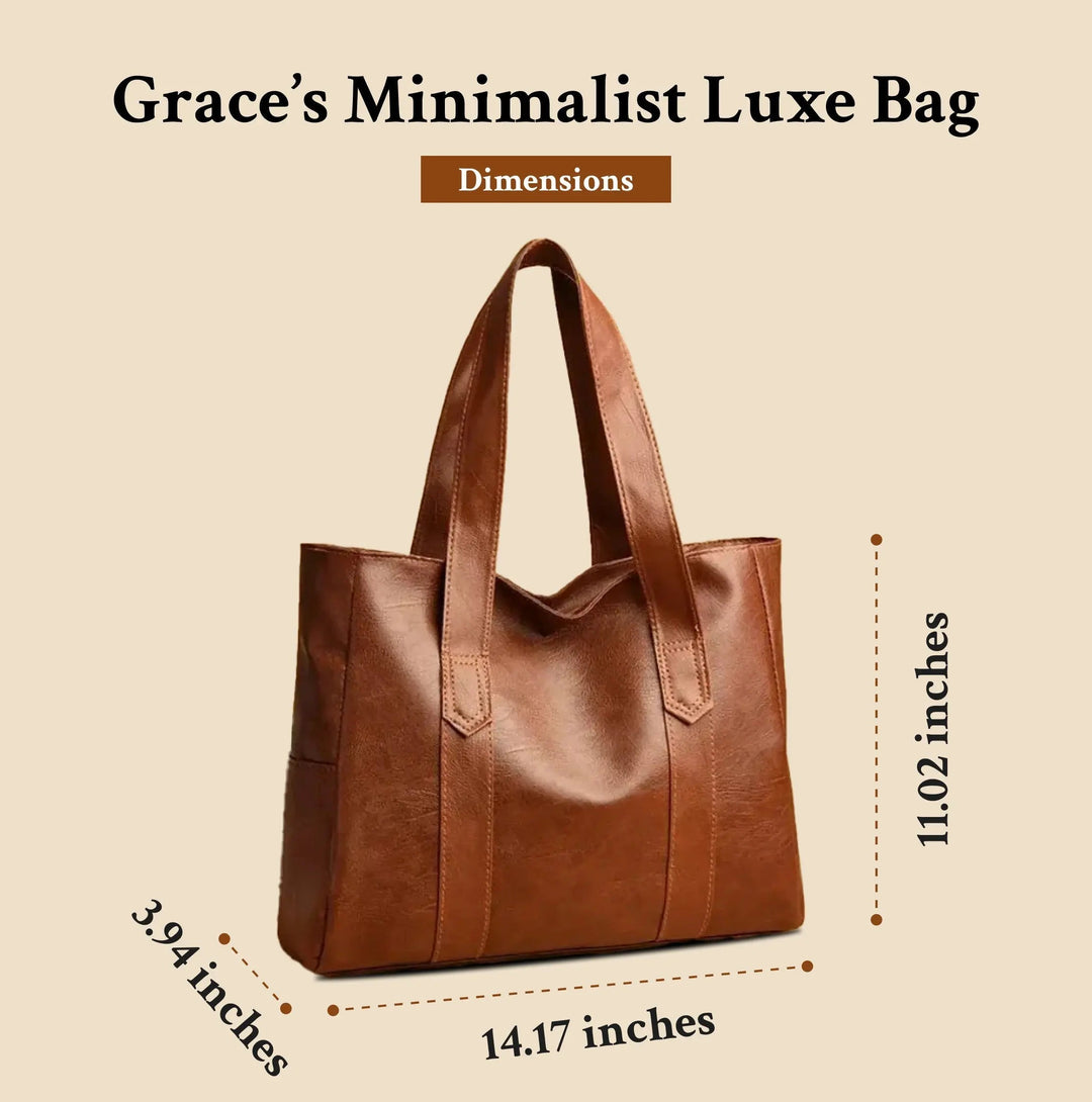 Graces Minimalistisches Luxus | Weiche Leder Schultertasche