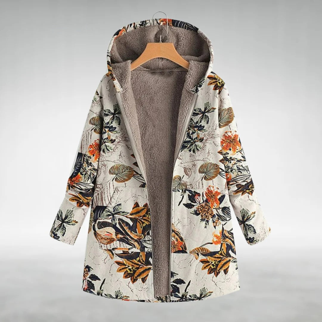 Sofia™ | Stilvolle Blumenfleecejacke