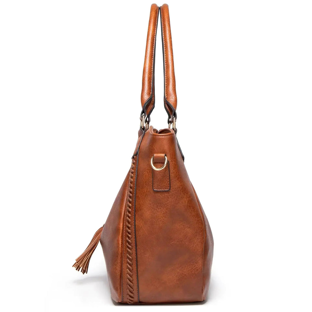 Nellies elegante Raffinesse | Leder Schultertasche