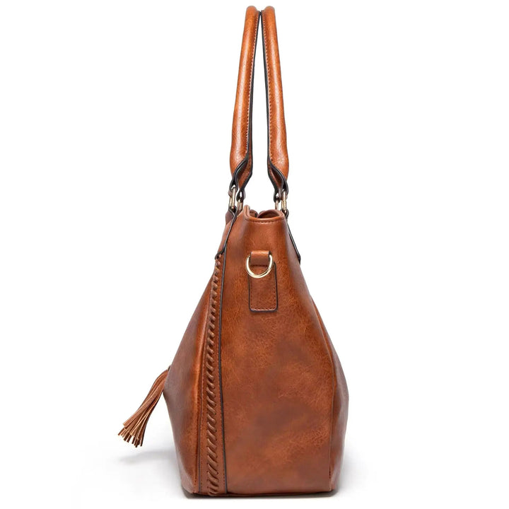 Nellies elegante Raffinesse | Leder Schultertasche