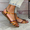 FLACHE SANDALEN MIT T-RIEGEL