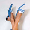 SLINGBACK ZWEIFARBIG MIT SPITZE