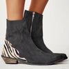 STIVALETTI WILD COUNTRY SCHWARZ MIT ANIMALPRINT-DETAILS