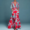 Michelle™ - Elegantes Blumen-Wickelkleid