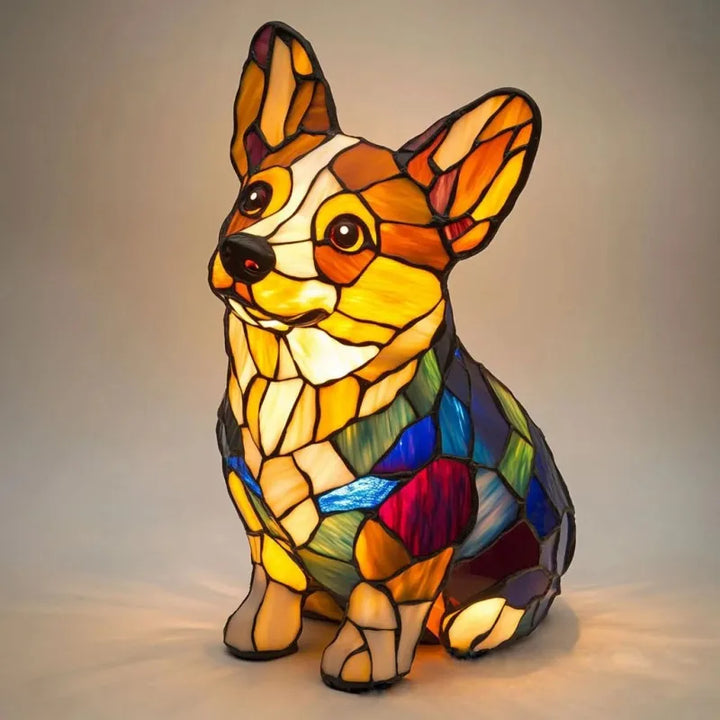 Pitchou – Strahlende Lampe des Corgis