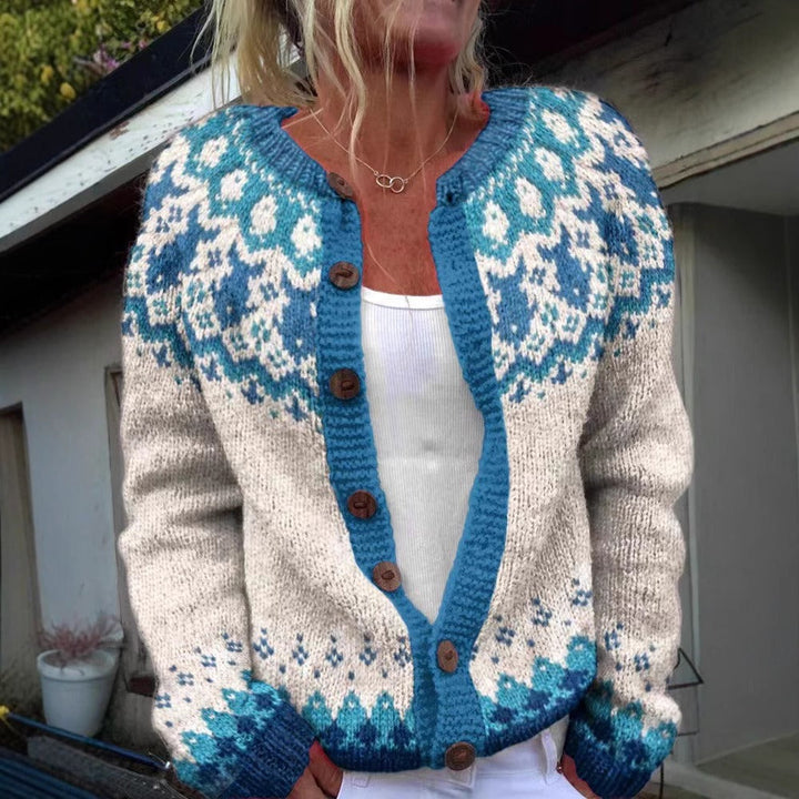 Eva | Vintage Isländischer Handgefertigter Cardigan