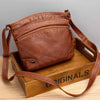 Zoes zeitlose Eleganz | Leder Schultertasche