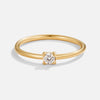 Bague en or avec pierre de naissance d'avril