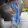 Alina | Atemhaftes V-Ausschnitt Kleid