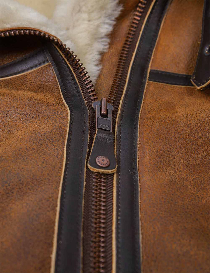 Aron™ | Bomberjacke mit Kunstfellkapuze