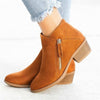 STIEFELETTEN MIT SEITENZIPPER UND MITTELHOHE ABSATZ