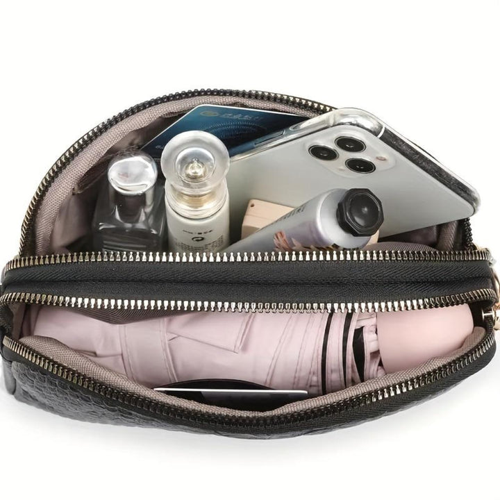 Isabella | Mini Umhängetasche aus Kunstleder in Krokodiloptik