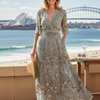 Susan | Elegantes Floral Maxi-Kleid