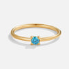 Bague en or avec pierre de naissance de décembre