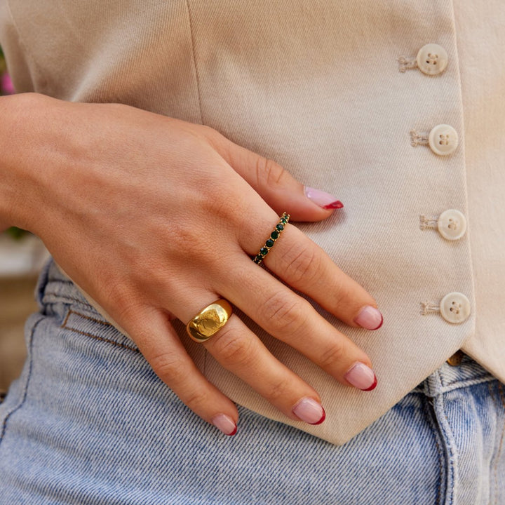 Bague en cristal Emerald Beauty