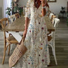 Figurbetontes Boho-Maxikleid