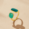 Bague enveloppante en saule vert