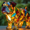 Papou – Magische Lampe für Hunde aus buntem Glas