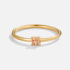 Bague en or avec pierre de naissance du mois de novembre