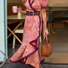 Charlotte - Elegantes Pink Maxi Kleid