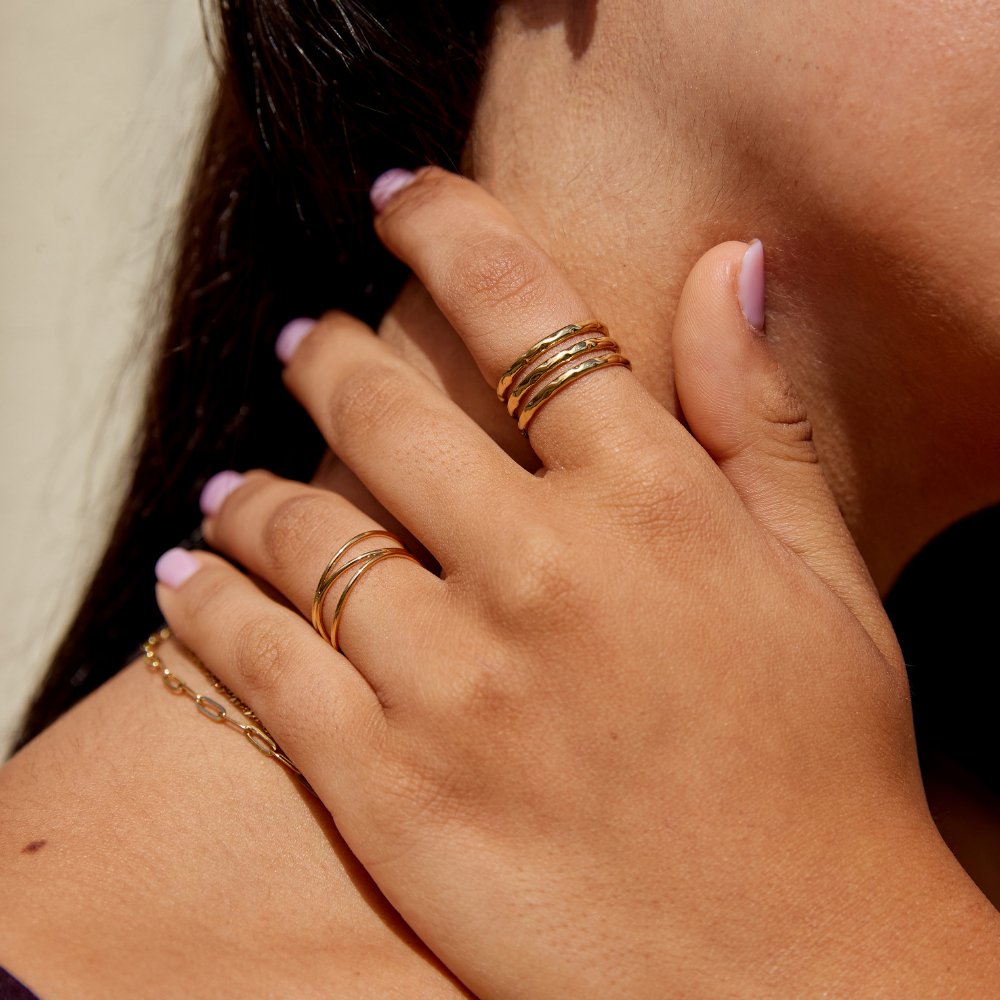 Ohio Bague en or superposée