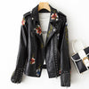 Sofia™ | Stilvolle Bikerjacke mit Blumenstickerei