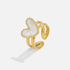 Bague en or au cœur pur
