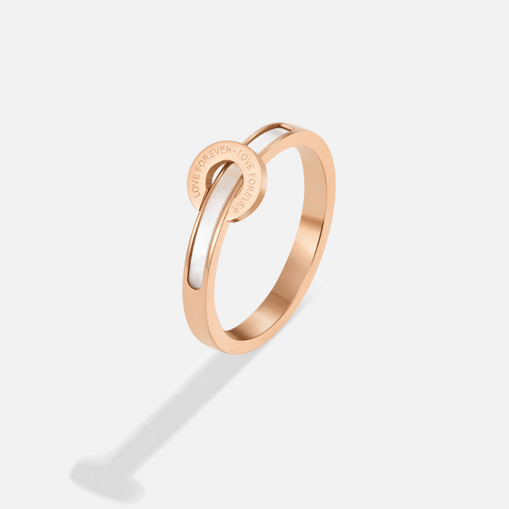 Bague d'infini en or rose