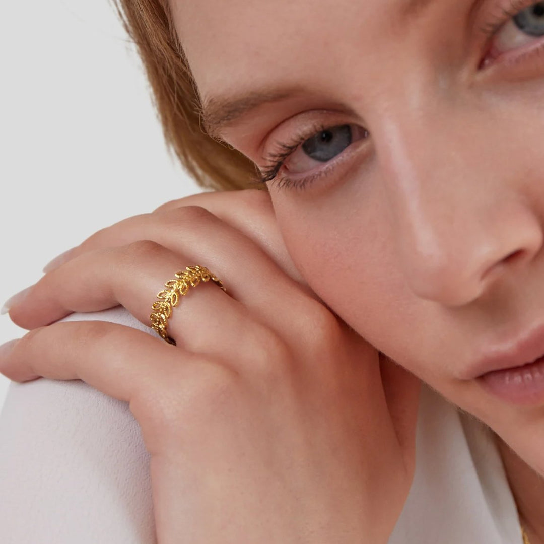 Bague à feuilles Summer Bloom