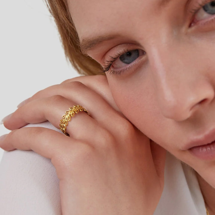 Bague à feuilles Summer Bloom