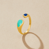 Bague saharienne en turquoise